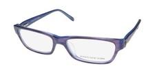 NEW JONES NEW YORK J744 EYEWEAR WOMENS PURPLE FULL-RIM PURPLE RECTANGULAR
