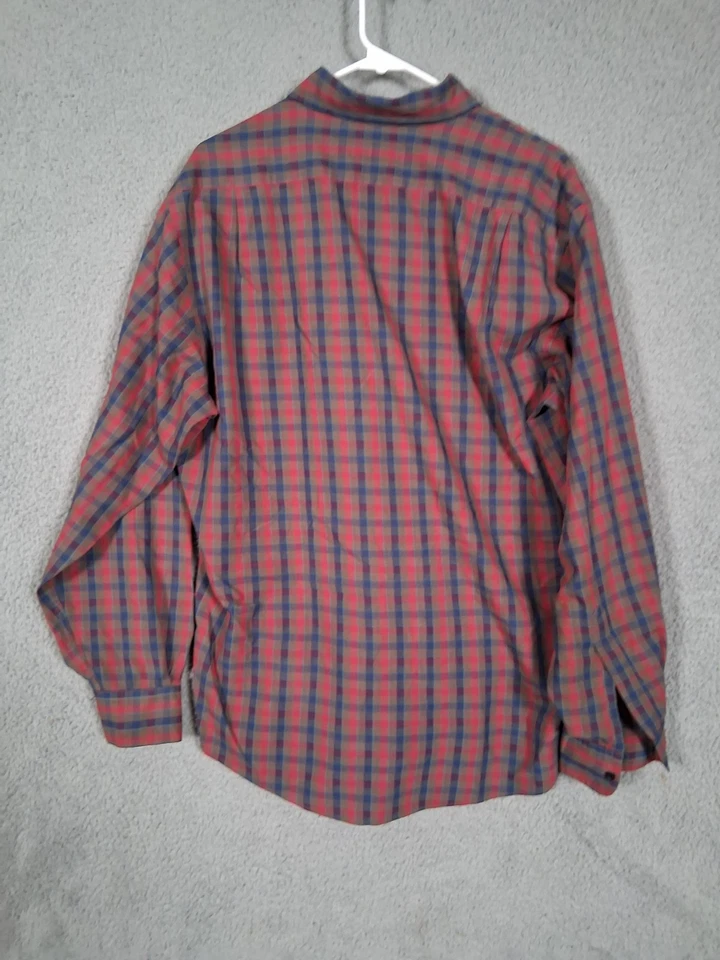 Camisa De Colección Yves Saint Laurent Para Hombre Grande Botón Cuadros Diseñador Años 90 Foto 2 de 4