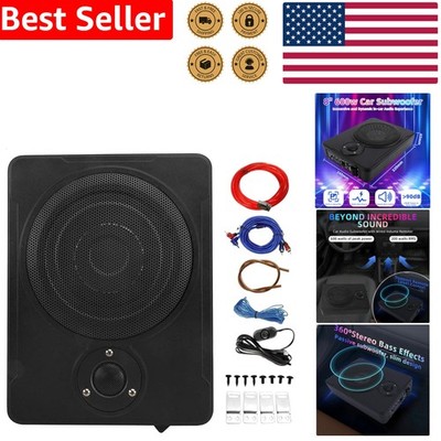 Slim Under Seat Car Subwoofer with Built-in Amplifier
