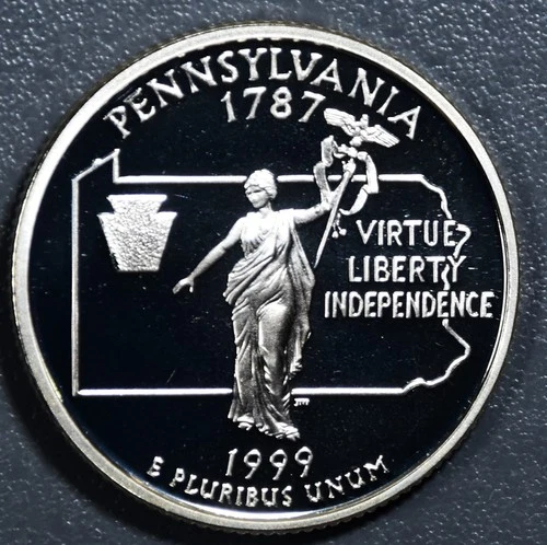 1999-S 50 State Quarters Pennsylvania Proof — photo from the most recent tracked eBay sale