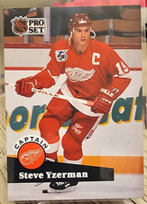 1991-92 Pro Set Steve Yzerman #571 Detroit Red Wings