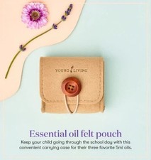 Young Living Essential Oils Pouch Carry Case Holds 5ml Bottles - NEW