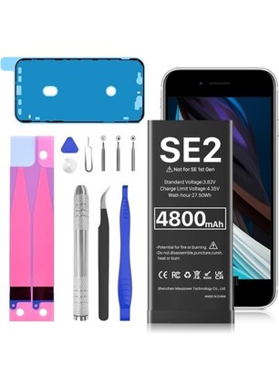 Akku für iPhone SE2 (SE 2020 2. Generation), 4800mAh hohe Kapazität
