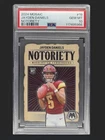 2024 PANINI MOSAIC NOTORIETY #19 JAYDEN DANIELS PSA 10