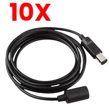 Lot Of 10 6FT Controller Extension Cable For Wii GameCube Controller
