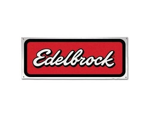 Edelbrock Banner Huge 96 x 36 Holley NOS Drag Race Speedway Nascar Drift Mancave - Image 4 of 4