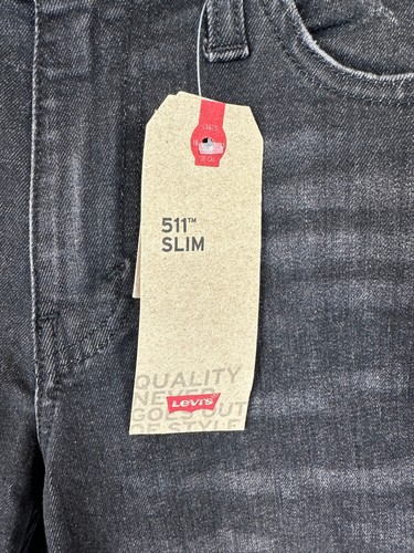 Levi's 511 Jeans Mens Size 30x30 Slim Stretch Dark Wash Denim Jeans Mens New - Picture 7 of 19