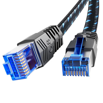Ercielook LAN Kabel 2m   Cat8 High-Speed 40 Gbit/s, RJ45 für Gaming & Router