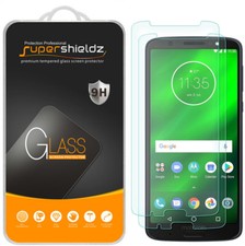 2X Supershieldz Tempered Glass Screen Protector Saver for Motorola Moto G6 Plus