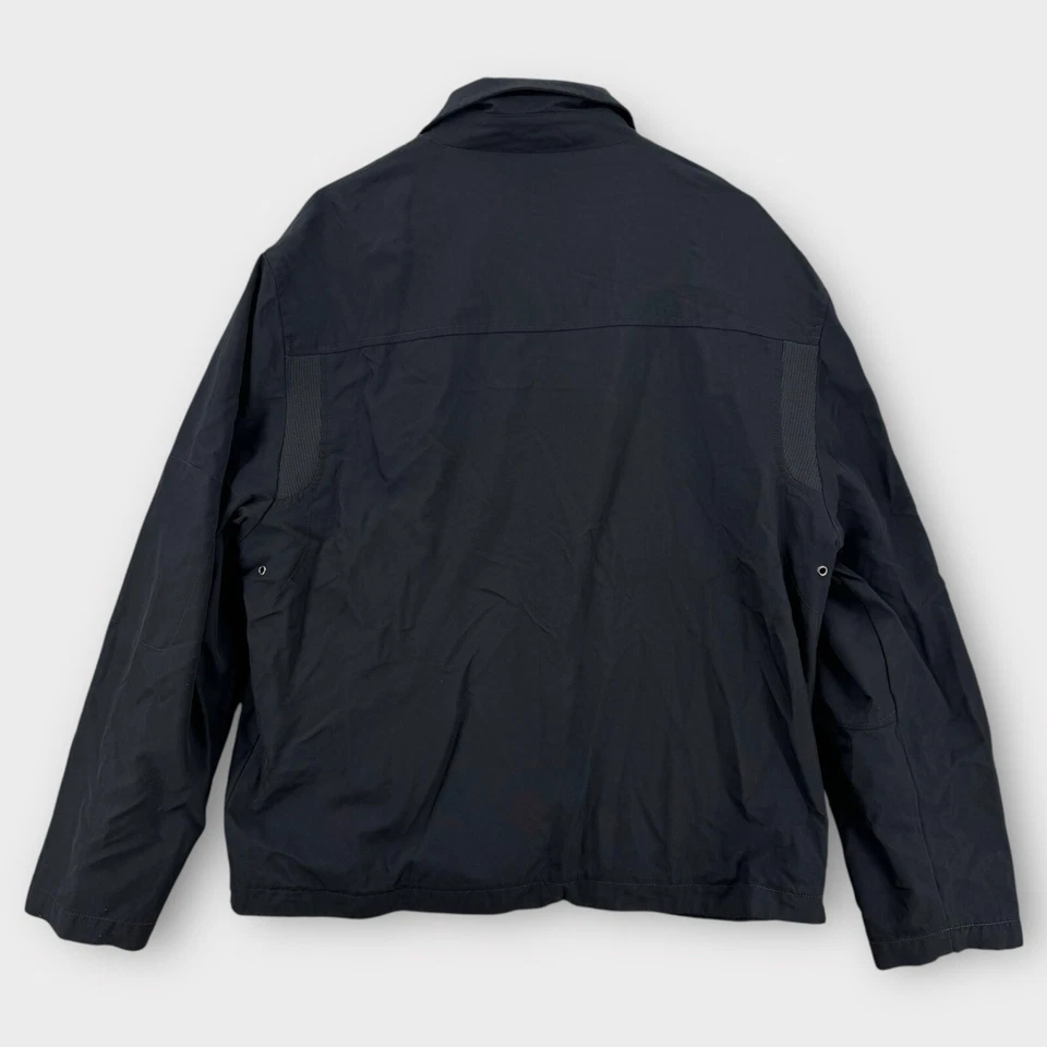 Kenneth Cole Jacket Mens Large Black Windbreaker Rain Zip Up Vented Golf Nylon - Image 2 of 4