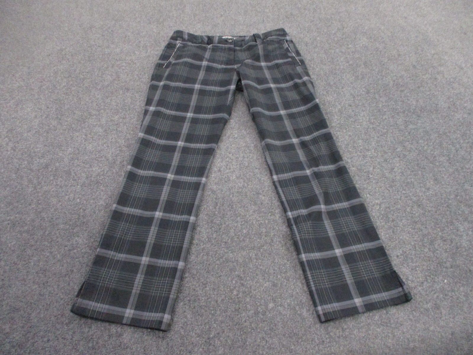 Nike Pants Adult 12 Plaid Golf Tour Performance Stretch Chino Straight Womens