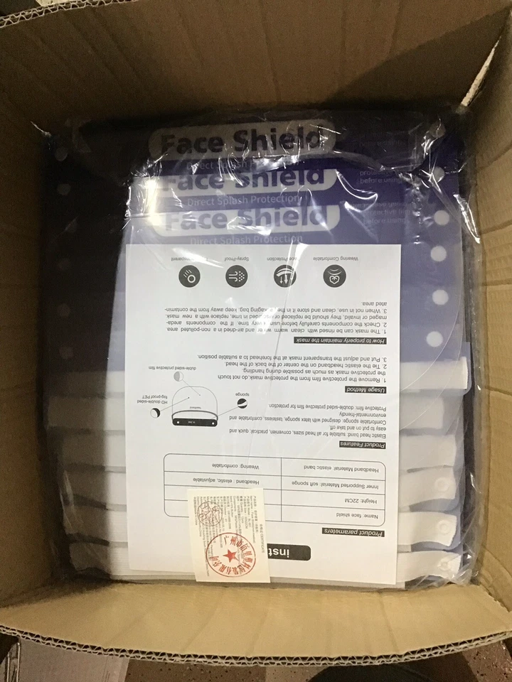 (300pcs)Full Face Shield. Reusable Protection Cover Mask. EXCELLENT QUALITY!!!! - Image 4 of 4