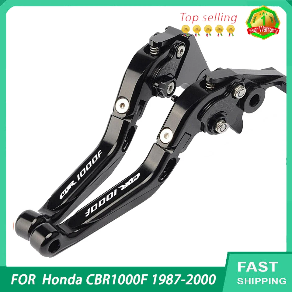 NEW For Honda CBR1000F 1987-2000 Motorcycle CNC Accessories Brake Clutch Levers Foto 3 de 4