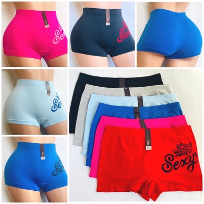 3-6 Pack Boyshorts Panties Women's Comfy Underwear SHORTS