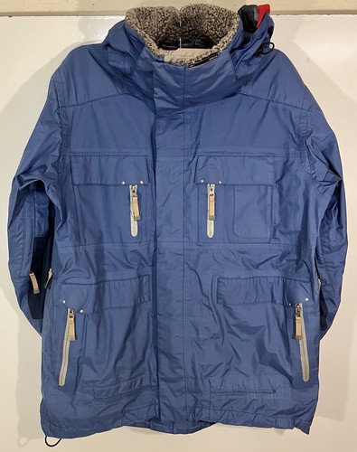 Bonfire Mens Blue Waterproof Fusion T30 Snowboard Parka Jacket Snow Coat L - Picture 2 of 8