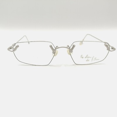 Le Clou de filou Vintage Brille 3105 01 neu randlos eckig leicht 53/15 140