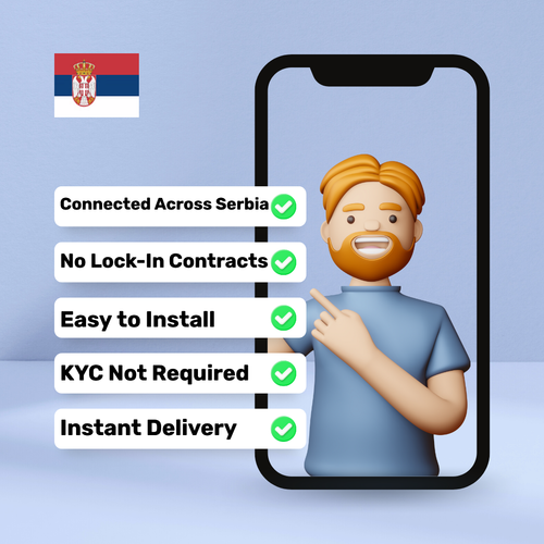 eSIM Serbia - 10 GB - 30 Days - Travel eSIM | QR code activation - 第 2/3 張圖片