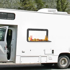 Rectangular Folding Table Lockable Desk RV Foldable Table Wall-mounted 25kg NEW