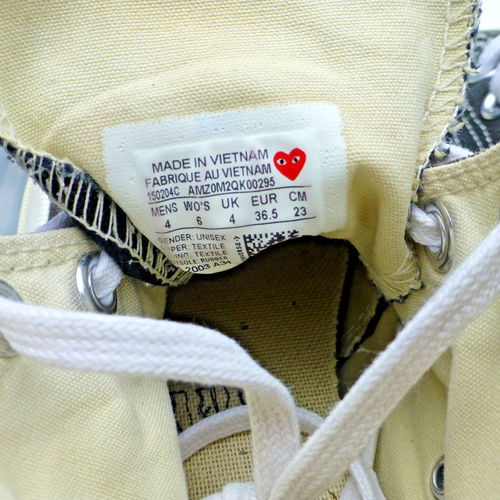 Converse Chuck Taylor All-Star 70 Hi Comme des Garcons Black Play 150204C UK 4 - Picture 13 of 14