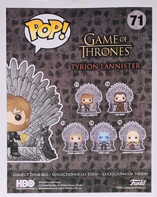 Funko POP! Television Game Of Thrones Tyrion Lannister Iron Throne