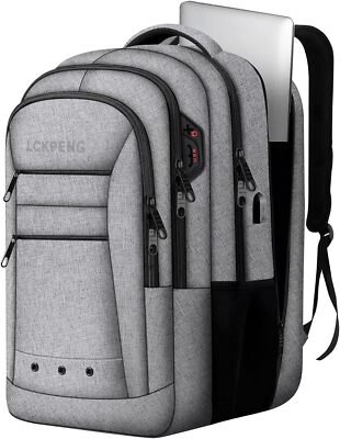 Large Travel Backpack, Mens Laptop Backpack, Big Backpack 17 inch, Large Capa...