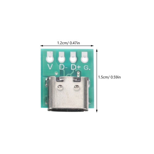 12 Pcs USB C-type Splitter Board Cable Panel Connector Socket Plug - 第 3/12 張圖片