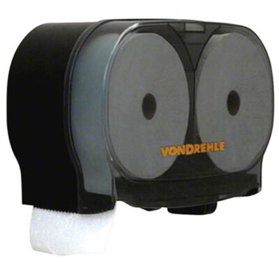 #ad Von Drehle MiniTwin Porta Roll Tissue Dispenser Black 3200 $10.00