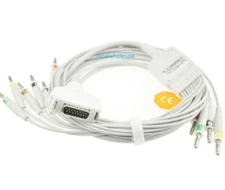 Fukuda Denshi FX7102 Compatible Direct-Connect 10 Lead ECG Cable Banana4.0