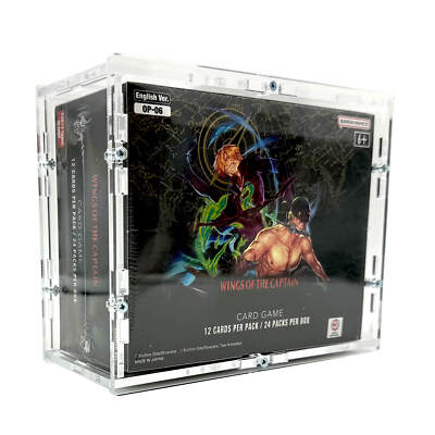 Acrylic Case fits One Piece Booster Box english OP-06 Wings of the Captain  hardc | eBay