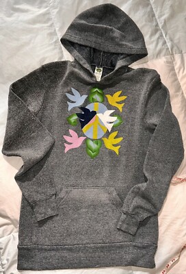 Alternative Earth Long Sleeve Gray Pullover Hoodie Peace Twitter