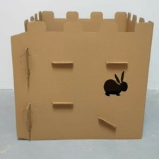 Bunny Rabbit Cardboard Castle House Multi - Storey PlayHouse