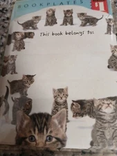 BOOK PLATES Pack of KITTEN-Themed, Dolgen Corp, Inc.