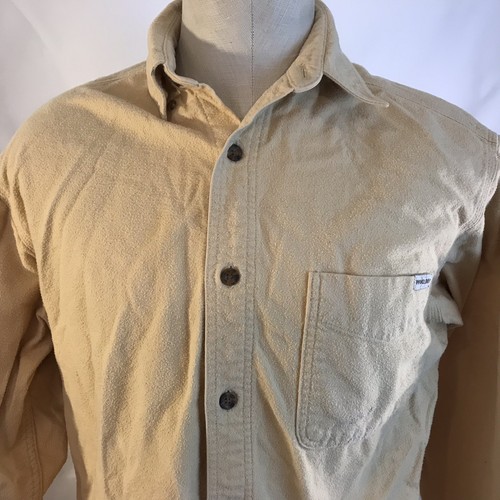 Woolrich Distressed Cotton Button Front Long Sleeve Shirt Mens Medium - Picture 5 of 9