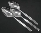 Oneida Spanish Court Stainless Serving Spoon set of 3. 8 1/4" Long
