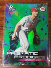 2019 Bowman platinum PPP-3 Jonathan India Green Prismatic Prodigies 54/99