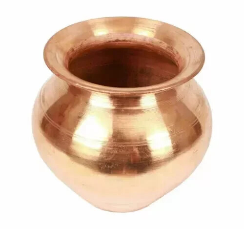 Kupfer Lota Kalash reiner Topf Küche Diwali Navratri Hindu Puja religiös 150 ML - Bild 1 von 3