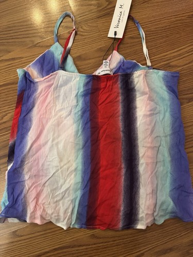 Veronica M Nicole Splice Tank Top Size XS Retail $78 - Picture 2 of 5