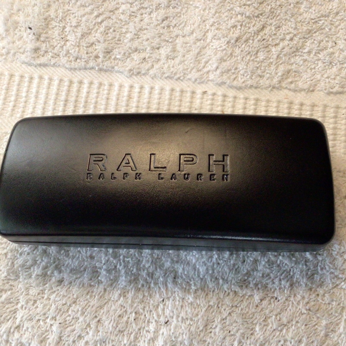 Ralph Lauren Black Glasses Case Hard Clamshell Nice!