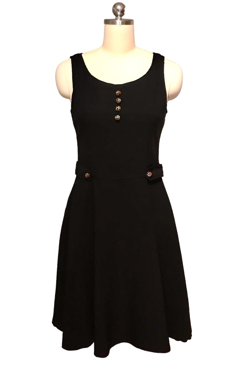 Living Dead Souls Fit And Flare Dress Black Rockabilly Knee