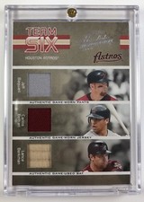 2005 Playoff Team Six Houston Astros Game Used Bagwell, Beltran, Berkman, Cruz