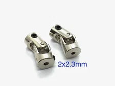 2PCS 2x2.3mm RC Boat Universal joint coupling U-Joint (US GOOD SELLER/SHIP)