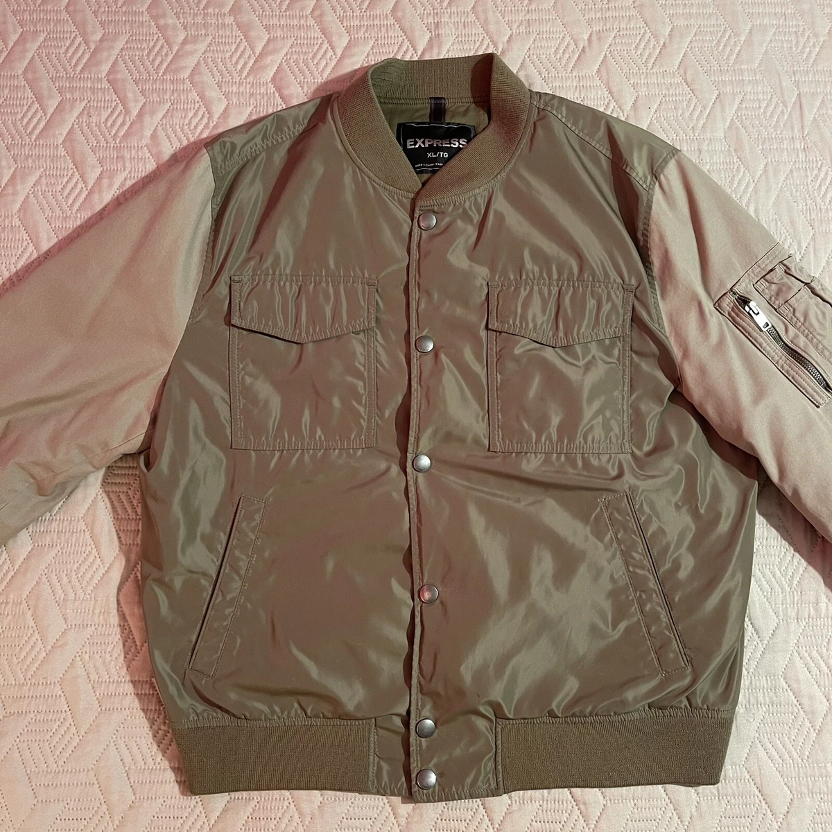 Express olive shop green jacket