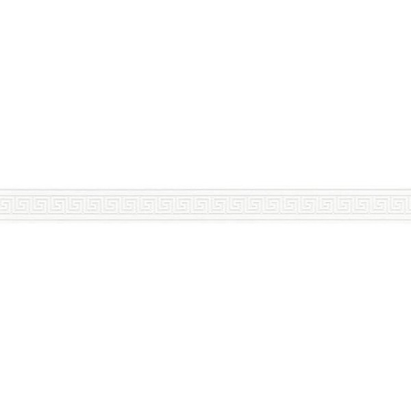 A.S. CréAtion PapierbordüRe 936031 Weiß Metallic Ornament Symbol 0,04M-image