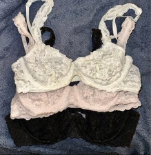 Aerie Happy Underwire Bralette Set of Three (34C)