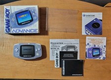 Nintendo Game Boy Advance Console Clear Glacier - Complete In Box (TESTED)