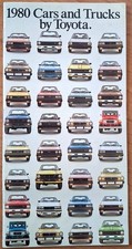 TOYOTA * 1980 Cars & Trucks * Original Sales Brochure * VG * FREE SHIPPING