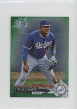 2017 Bowman Chrome Minis Prospects Green Refractor 34/99 Starling Heredia 00gy