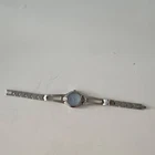 Seiko Women's Vintage Quartz Wristwatch Blue Dial Stainless Steel Bracelet