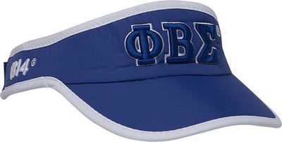 Phi Beta/&Beta; Sigma Featherlight Mens Visor [Blue - Adjustable]