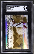# /500 🔥 2005 Leaf Certified Materials - Gold Team Jerry Rice #GT-17 49 Ers